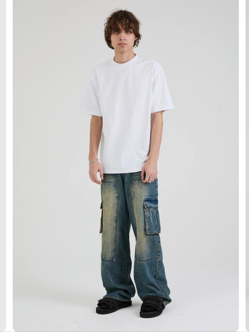 RTA RYAN WIDE LEG CARPENTER JEAN | BLUE MINERAL